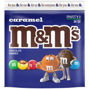 M&M'S Caramel Chocolate Candy Party Size 34-Ounce Bag