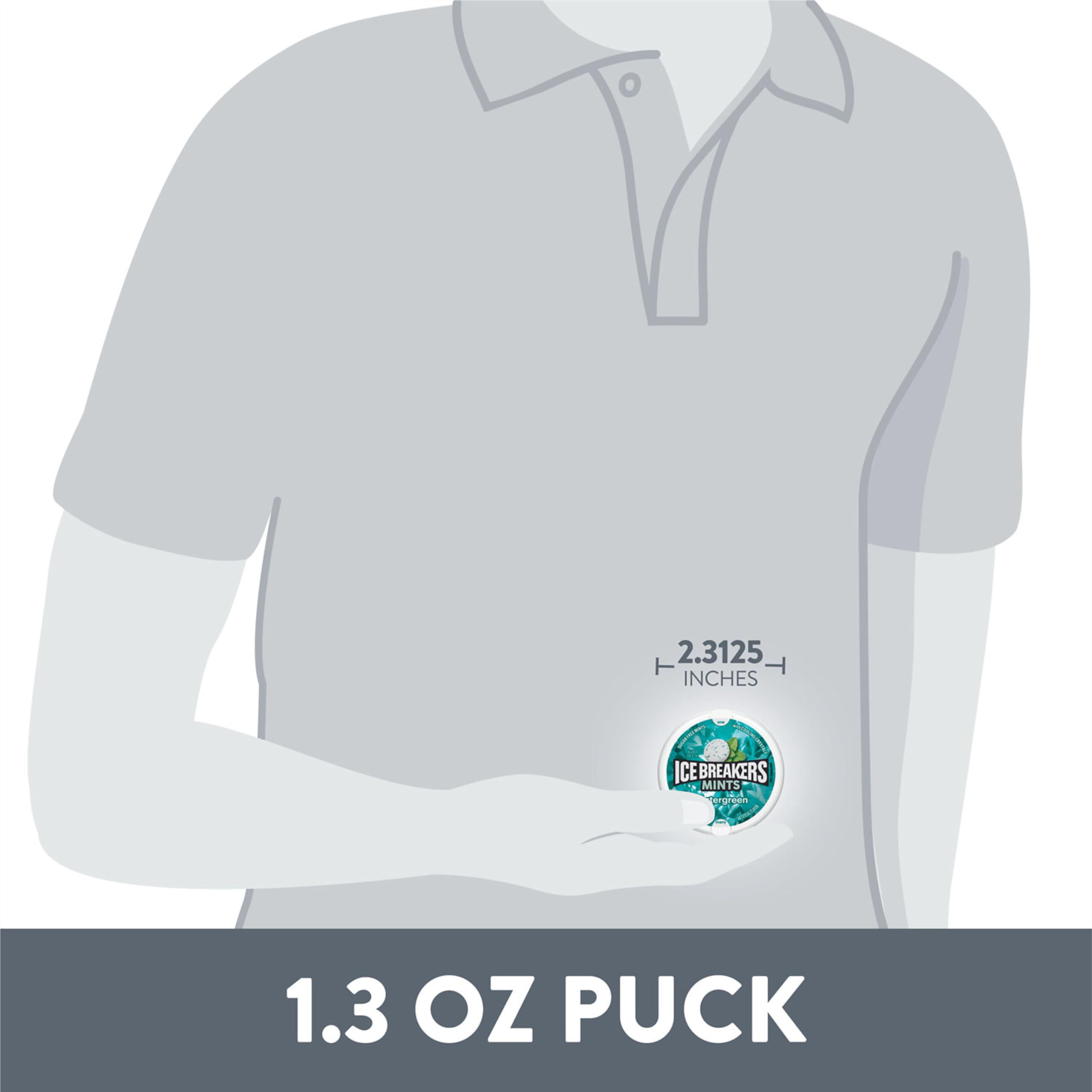 ICE BREAKERS Wintergreen Sugar Free Mints Tins, 1.5 oz (8 Count)