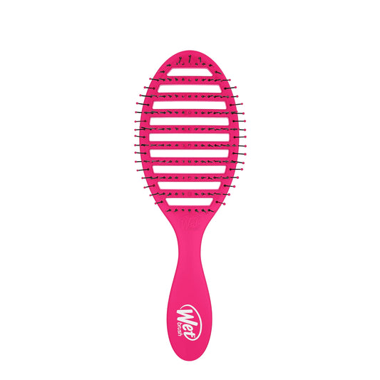 Wet Brush Speed Dry Hair Brush - Pink - Vented Design and Ultra Soft HeatFlex Bristles Are Blow Dry Safe With Ergonomic Handle Manages Tangle and Uncontrollable Hair - Pain-Free