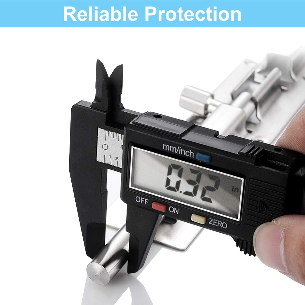 FATLODA 2 Pack Barrel Bolt Latch, 3 Inches Slide Latch Lock, Thickened Stainless Steel Sliding Locks for Door, Brushed Finish Sliding Bolt Lock Latches with 12PCS Screws