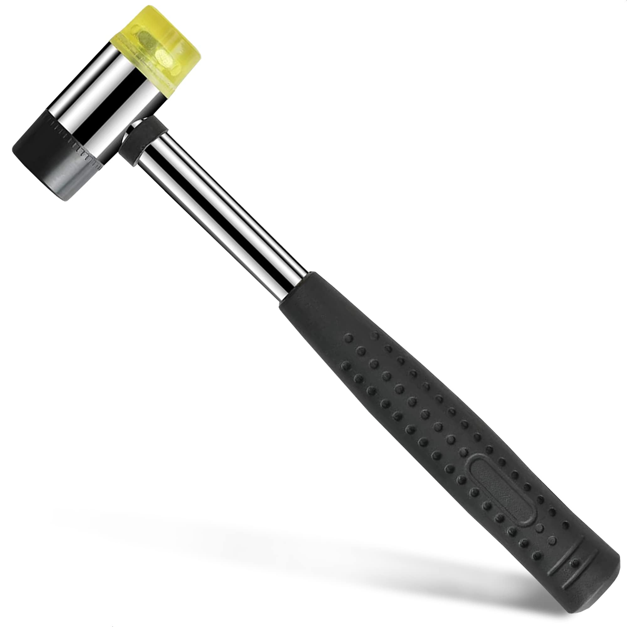 Small Rubber Mallet Hammer – 25 mm Lightweight Double-Sided Rubber and Plastic Head | Non-Slip Ergonomic Grip | Durable, Scratch-Free Tool for Jewelry Making, Crafting, Furniture Assembly, and Repairs