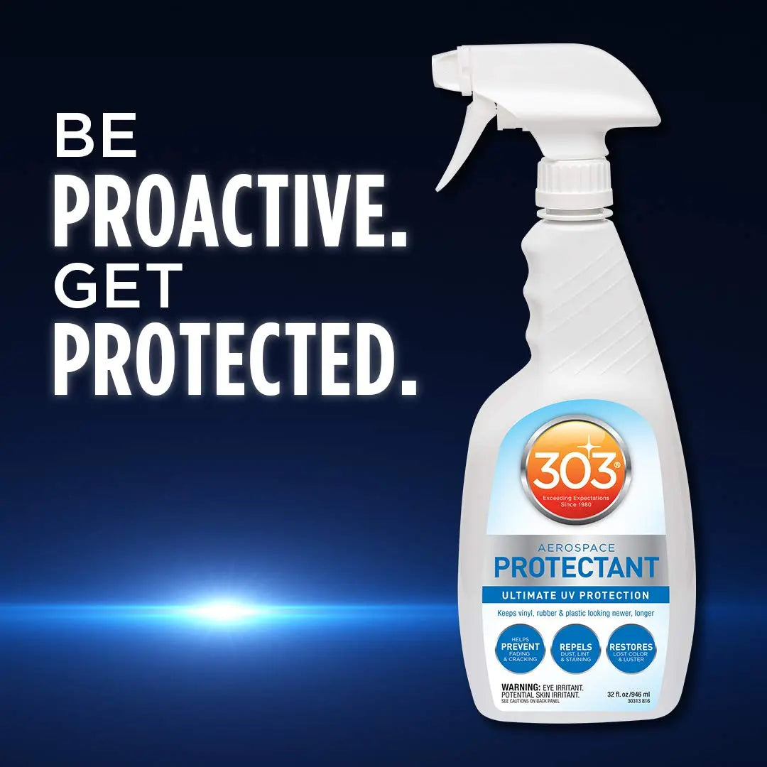 303 Products Aerospace Protectant Spray, UV Protection, Repels Dust, Dirt, & Staining, Matte Finish, Restores Like-New Appearance, Outdoor Cleaning Supplies 32 Fl. Oz.