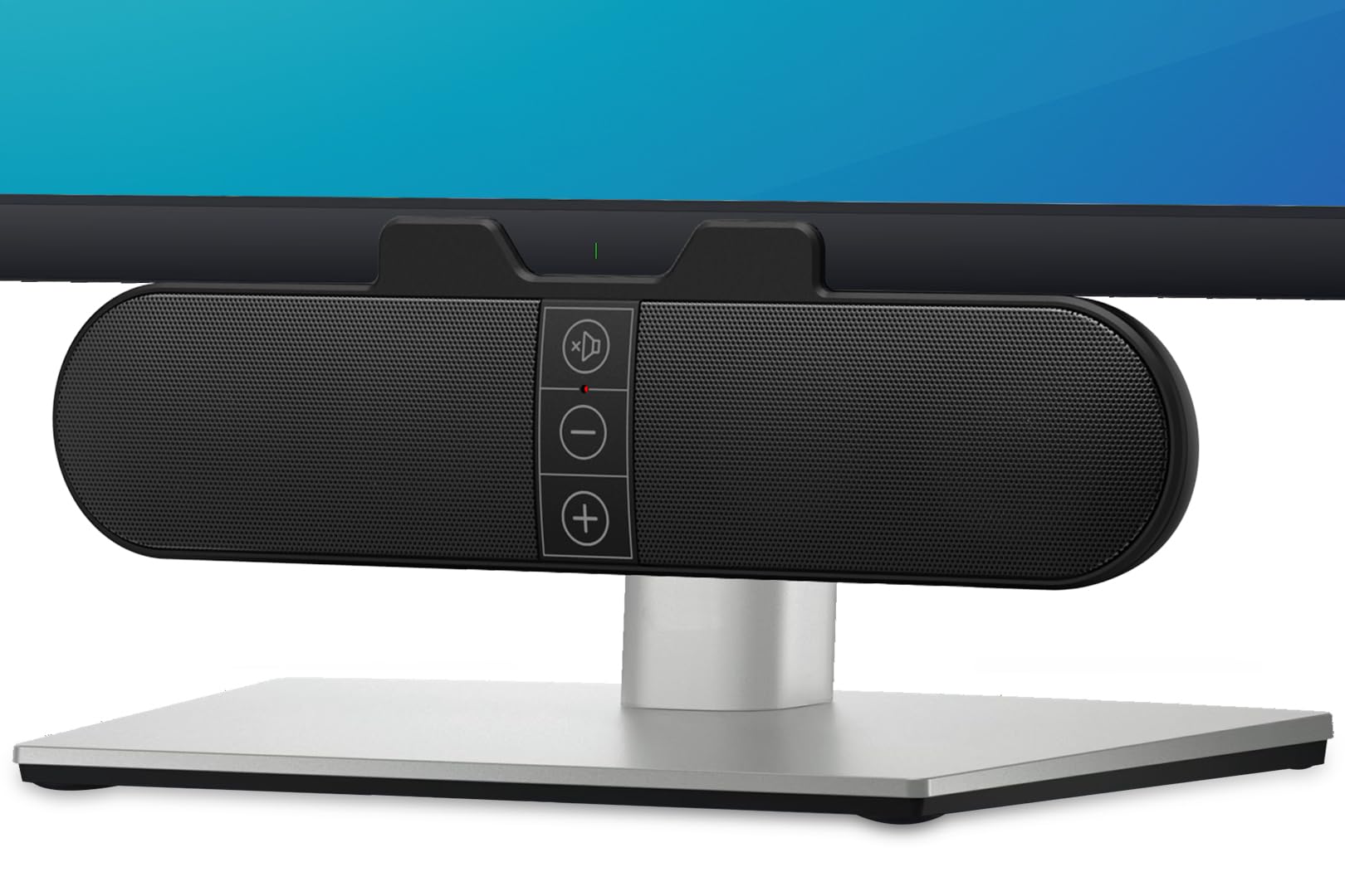 Computer-Lautsprecher für Desktop-PC-Monitor, USB-Plug-in, kabelgebunden, Computer-Soundbar für PC, Laptop-Lautsprecher mit adaptiver Kanalumschaltung, lauter Sound, tiefer Bass, USB-C-Adapter, einfach am Monitor anzuklippen