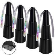 KTDRJN Fly Fans for Tables,Food Indoor Outside,4 Pack Portable Outdoor Picnic Fan,Batteries Powered Table Restaurant, Party, Home,Outdoor Dinner(Black)