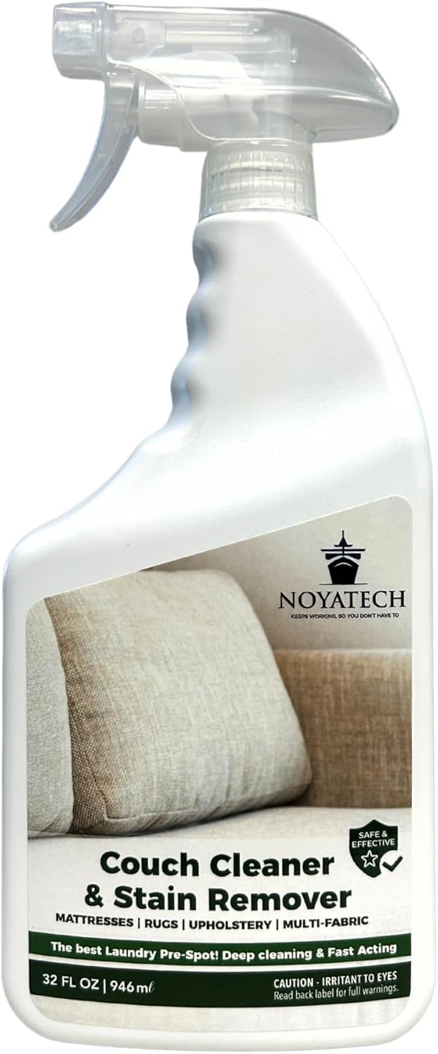NOYATECH Couch Cleaner and Stain Remover Spray Ã¢ÂÂ Professional Strength, Multi-Surface Fabric and Upholstery Cleaner Ã¢ÂÂ Pet-Safe, Non-Toxic, Quick-Drying for Couches, Sofas & Car Interiors. (32 oz)