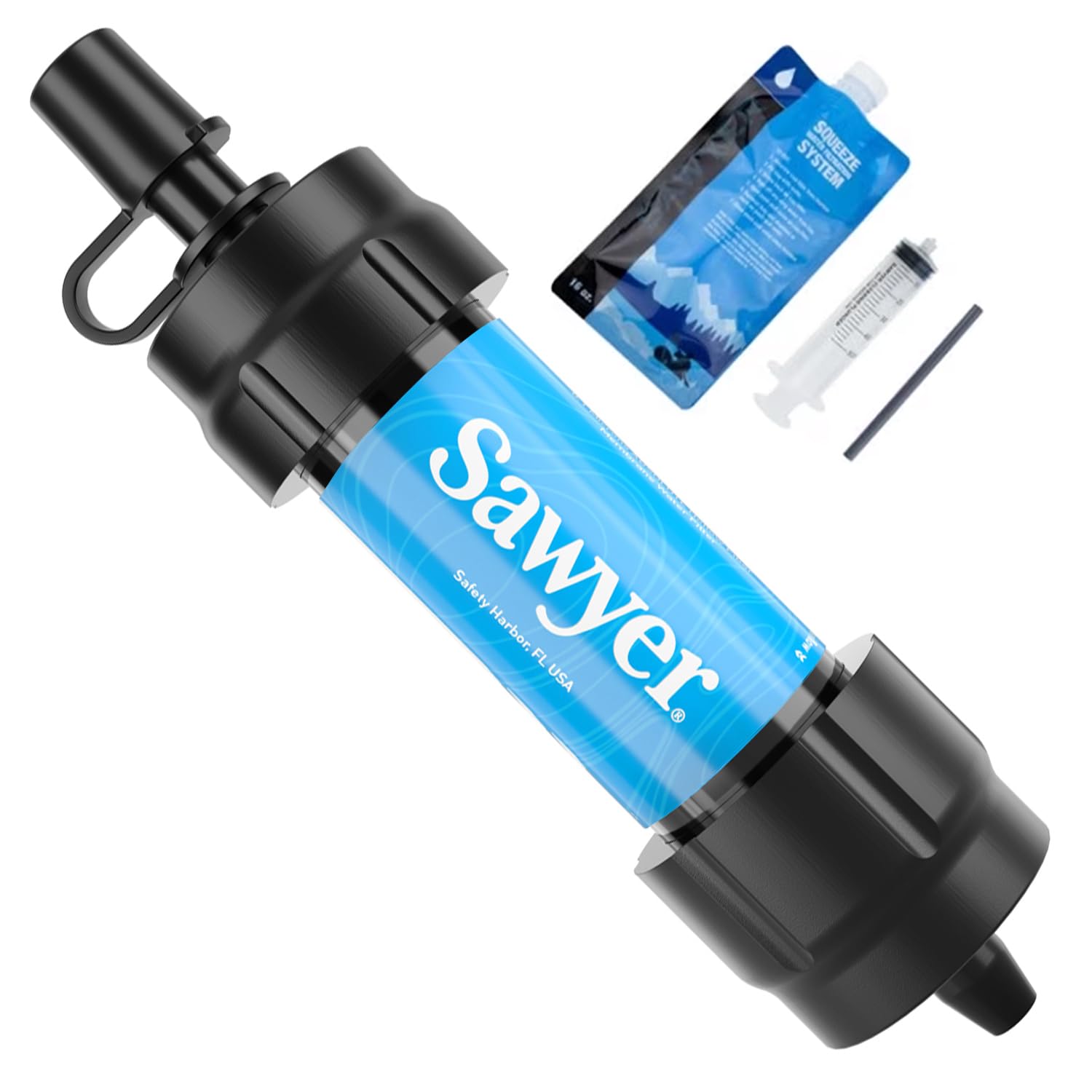 Sawyer Products SP120 Mini Water Filtration System, Filter and Cleaning Plunger only, Single, Red