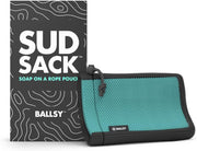 Ballsy Sud Sack Soap Pouch, Exfoliating Sponge for Baths and Showers - Compatible with Related Bars, Blue