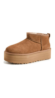 UGG Women's Classic Ultra Mini Platform Boot, Chestnut, 8