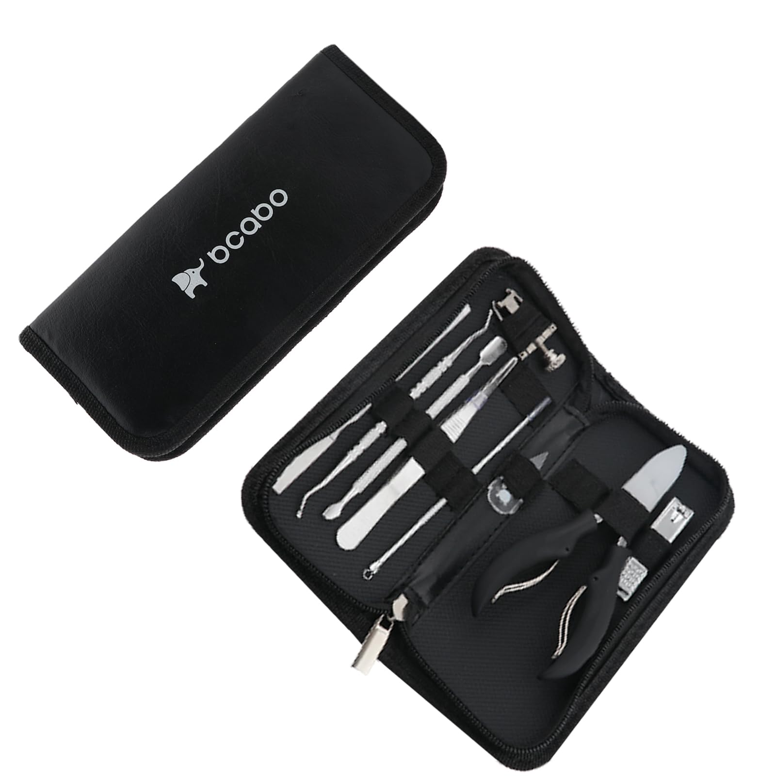 Bcabo 10Pcs/set Ingrown Toenail Tools Kit, Nail Treatment Foot Tool,Ingrown Toenail Removal Correction Clippers, Surgery Grade Nail File Lifter, Professional Pedicure Tool