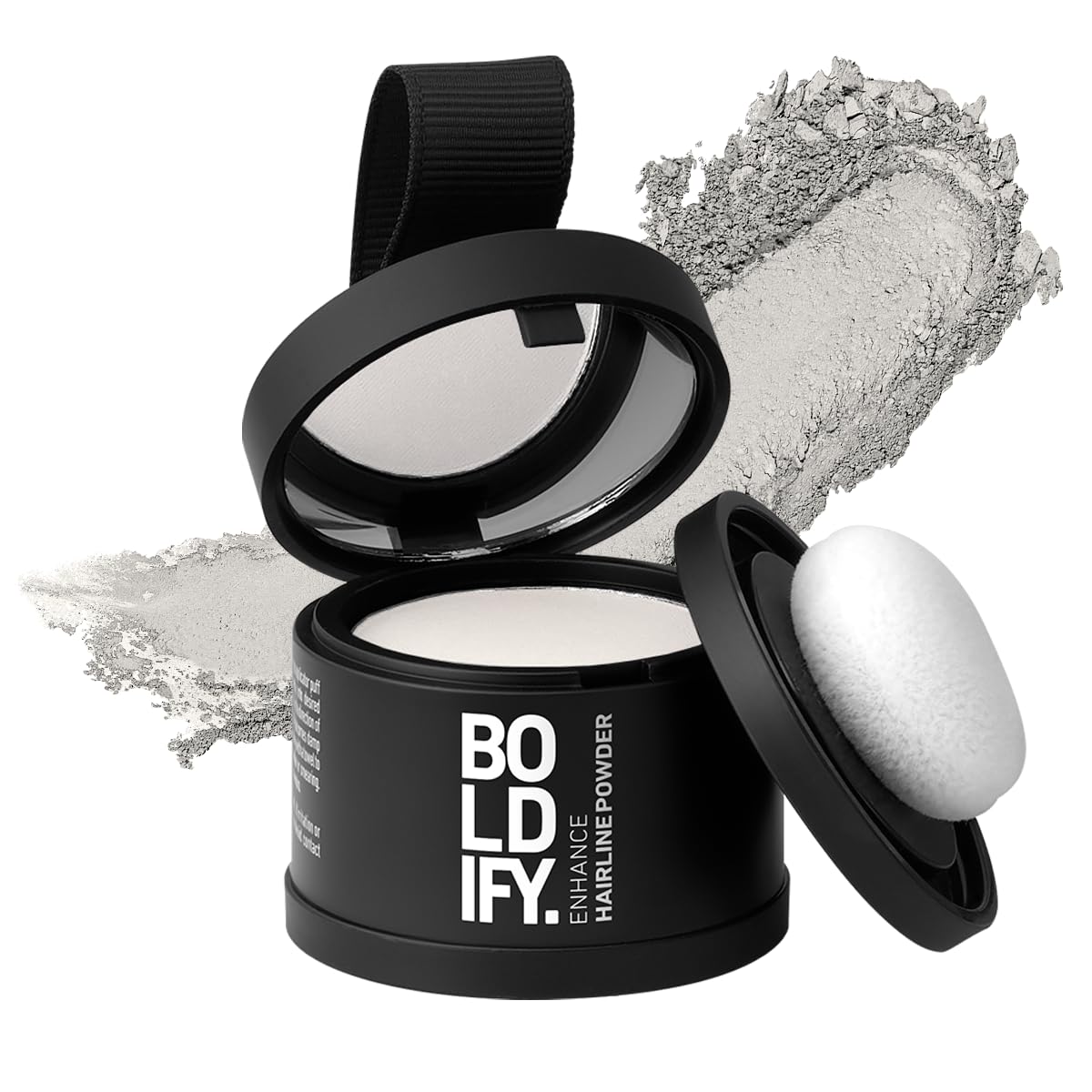 BOLDIFY Hairline Powder - Root Touch Up & Hair Loss Cover Up, Instant Gray Coverage 48-Hour Stain-Proof Hair Color Powder for Women & Men, Hair Fibers and Hair Topper Alternative (Light Brown)