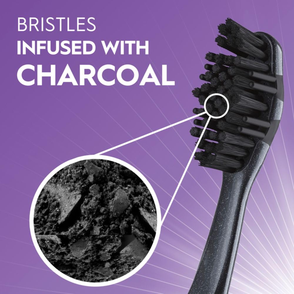 Oral-B Charcoal Toothbrushes, Medium 2ct