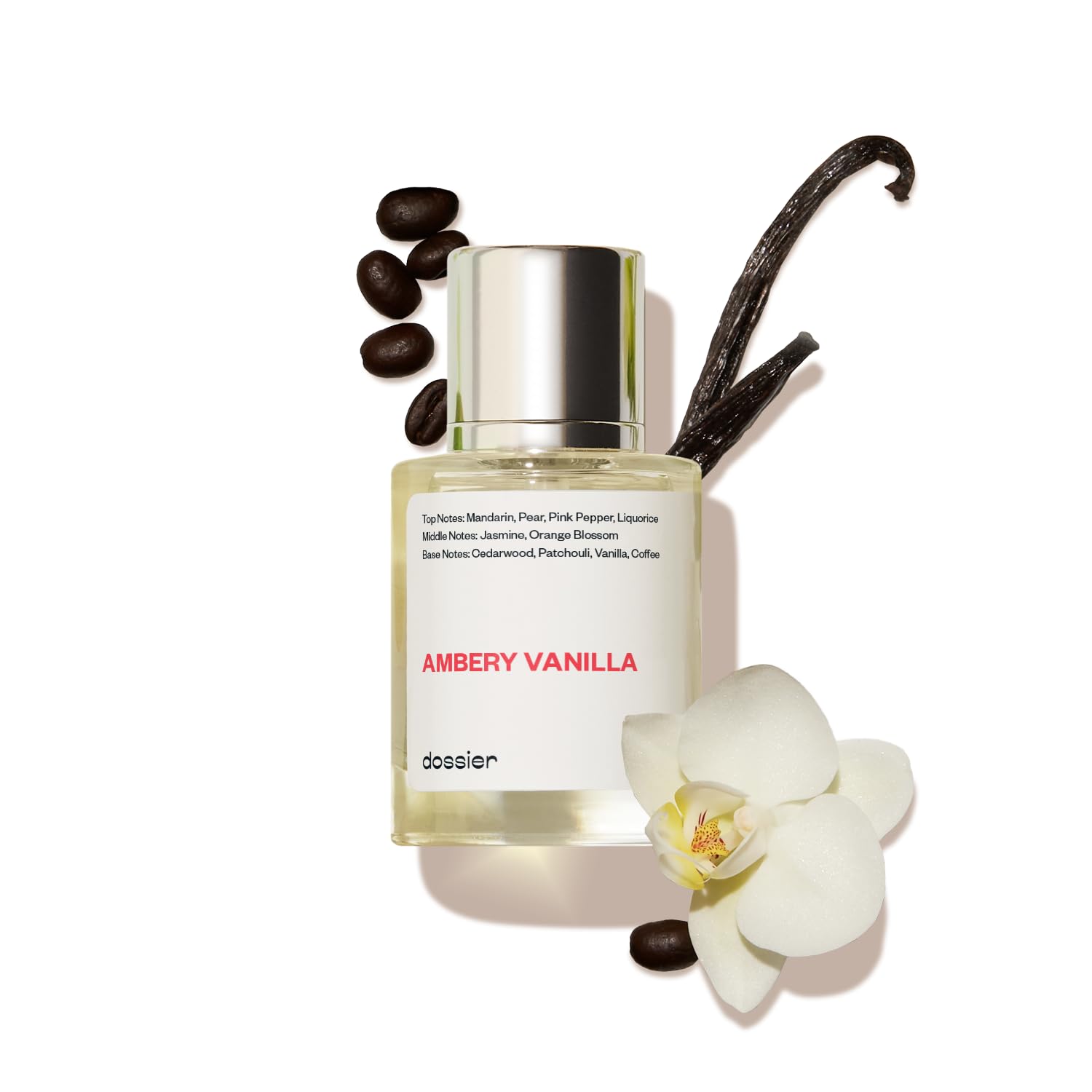 Dossier - Ambery Vanilla 1.7Oz (50ml) - Eau de Parfum - Inspiriert von Y S.L.'s B.lack O.pium - Langanhaltender Duft - Feminin