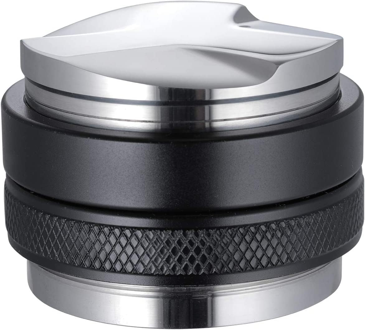 MATOW 53mm Coffee Distributor and Tamper, Dual Head Coffee Leveler Compatible with Breville 54mm Portafilter, Adjustable Depth- Professional Espresso Hand Tampers