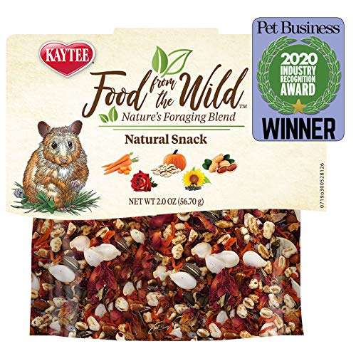 Kaytee Food from The Wild Natural Snack for Pet Hamsters, Gerbils, Rats and Mice, 2 Ounces