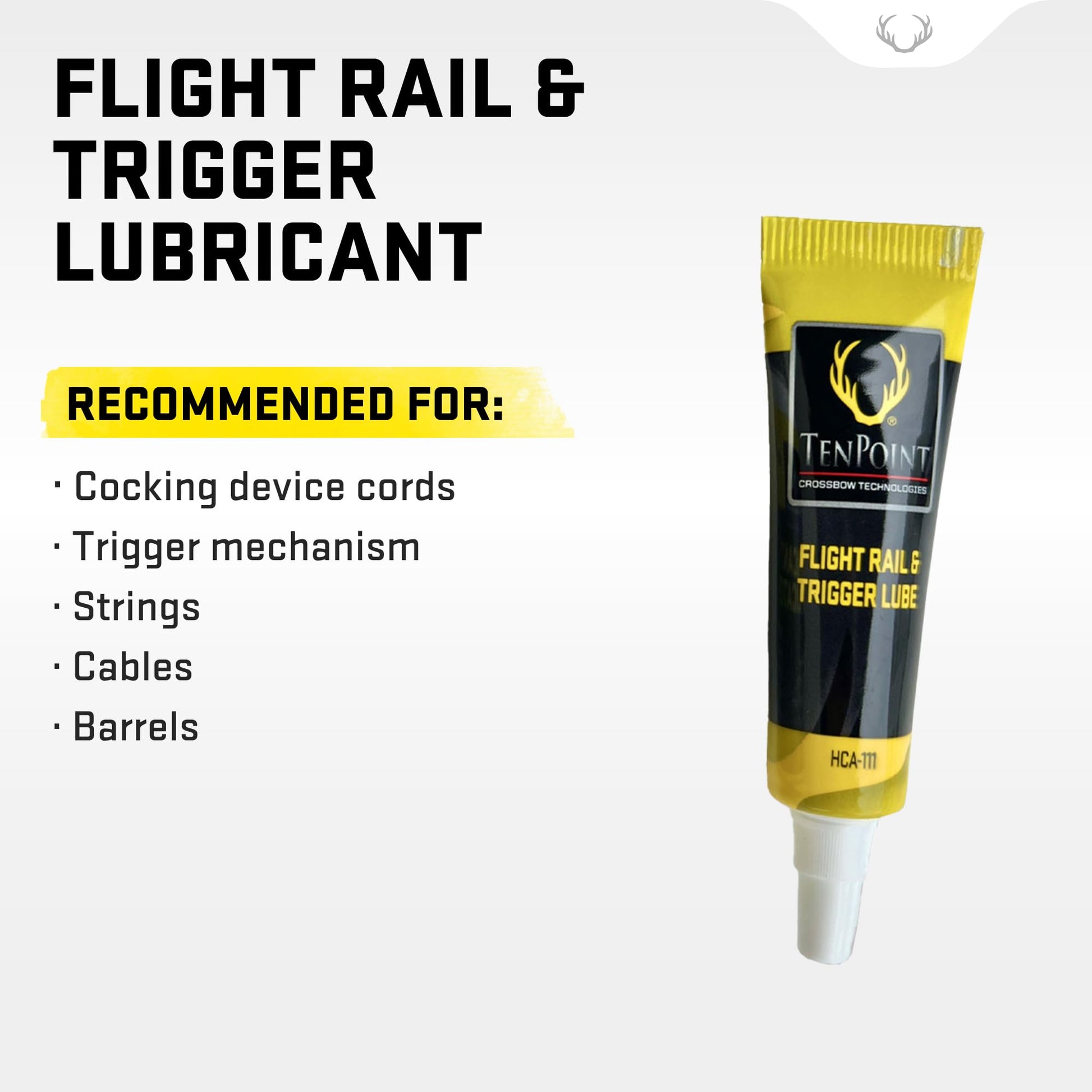 TenPoint Flight Rail & Trigger Lube - for Cocking Device Cords, Strings, Cables, Barrels & The Trigger Mechanism - Petroleum Based
