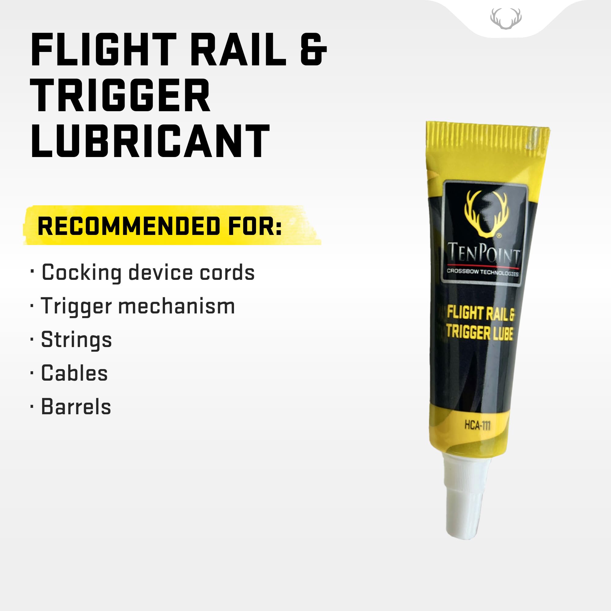 TenPoint Flight Rail & Trigger Lube - for Cocking Device Cords, Strings, Cables, Barrels & The Trigger Mechanism - Petroleum Based