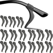 MOLDERP Eyeglass Ear Grips - 18 Pairs Glasses Anti-Slip, Comfortable Silicone Elastic Eyeglasses Temple Tips Sleeve Retainer, Prevent Eyewear Sunglasses Spectacles Glasses Slipping (Black-2)