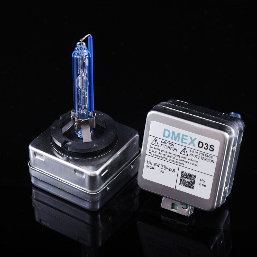 DMEX D3S HID Headlight Bulbs Xenon 6000K Cool White 35W Replacement 66340 42403 42302 Headlamp - Pack of 2(Not fit Halogen Headlight Assembly)