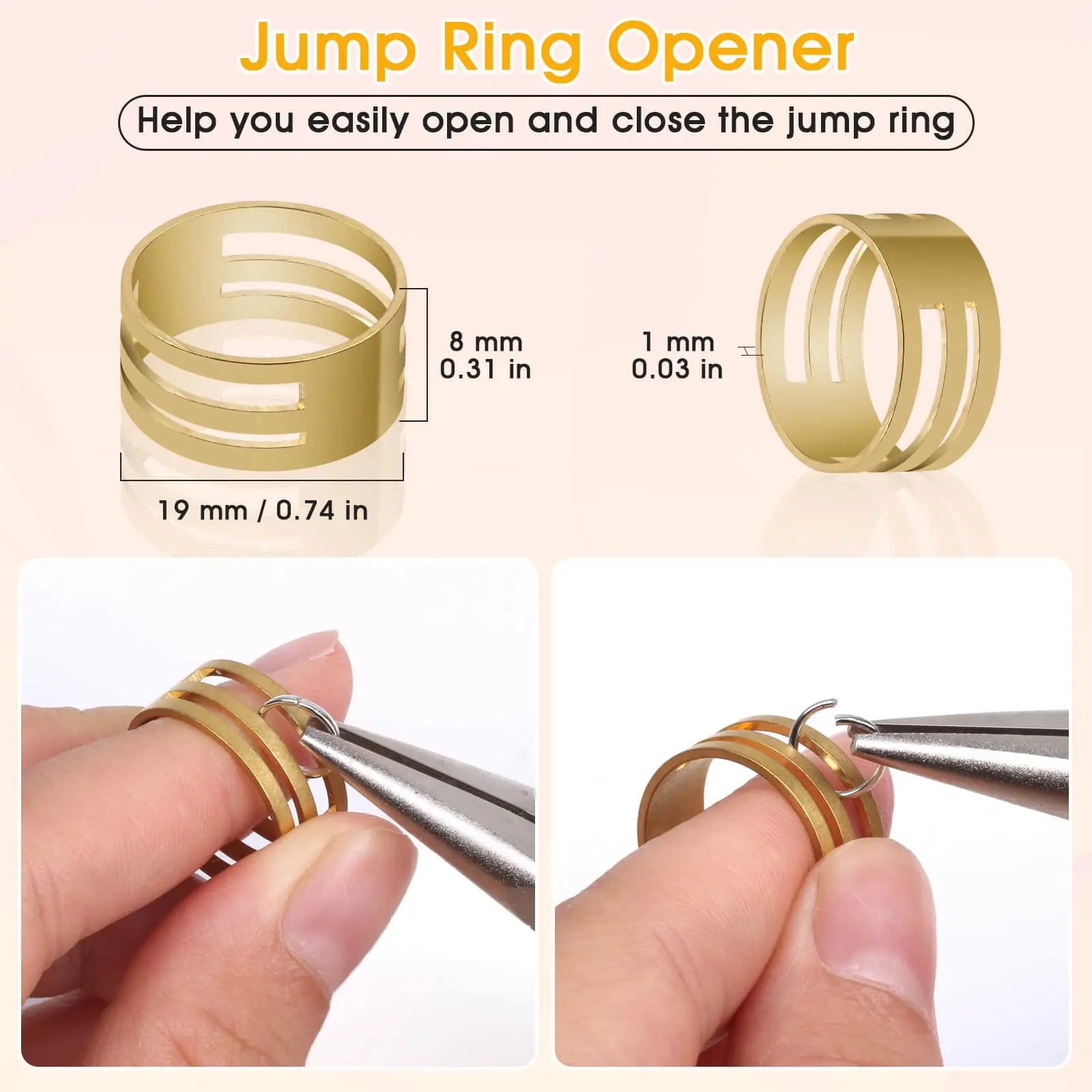 PAXCOO 4600Pcs Silver Jump Rings with Jump Rings Open/Close Tools for Jewelry Making and Necklace Repair (Assorted Sizes)