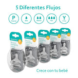 Nanobebe Flexy Silicone Bottles Nipples Triple Vented Twin-Pack - Medium Flow