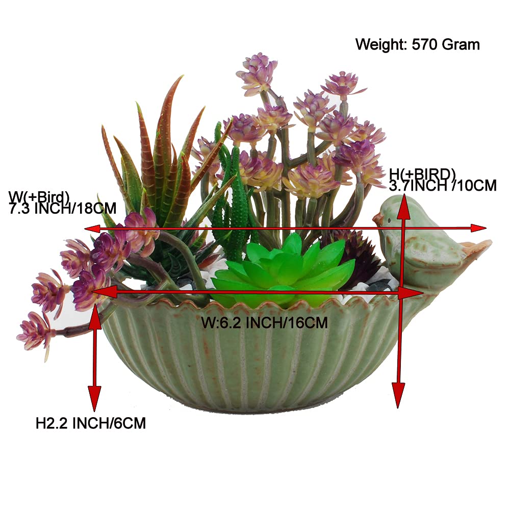 NWFashion Special Design Fun Garden 6INCH Flower Planter Succulent Pot Indoor OutdoorPlanter (Bird)