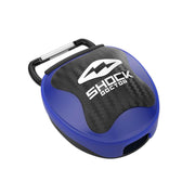 Shock Doctor Ventilated Mouth Guard Case, Universal Storage for Adult & Youth Sizes, Trans Blue