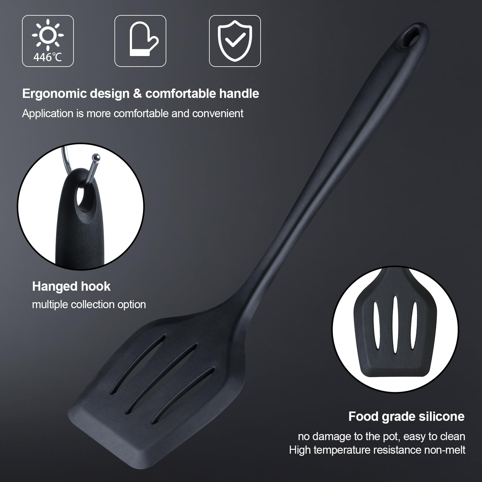 RAXCO Kitchen Utensils Set,18-Piece Cooking Tools and Sharp Knives,Stainless Steel Holder and Cutting Board