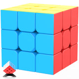 Jurnwey Speed Cube 3x3x3 Stickerless with Cube Tutorial - Turning Speedly Smoothly Magic Cubes 3x3 Puzzle Game Brain Toy for Kids and Adult