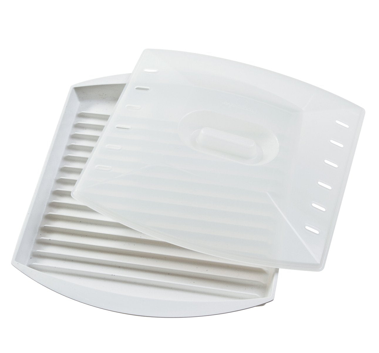 PrepSolutions Microwavable Bacon Grill, White – Nonstick, Easy-Clean Design, 1 Piece