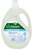 Biokleen Free & Clear Natural Liquid Laundry Detergent, Plant-Based, Unscented, Ultra-Concentrated - 300 Loads