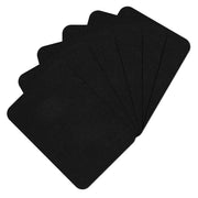 Guokuai Premium Quality Fabric Repair Patches Iron-on Patches for Clothing Inside & Outside Strongest Glue Cotton 3" by 4-1/4" (7.5 cm x 10.5 cm)… (6PCS-Black)
