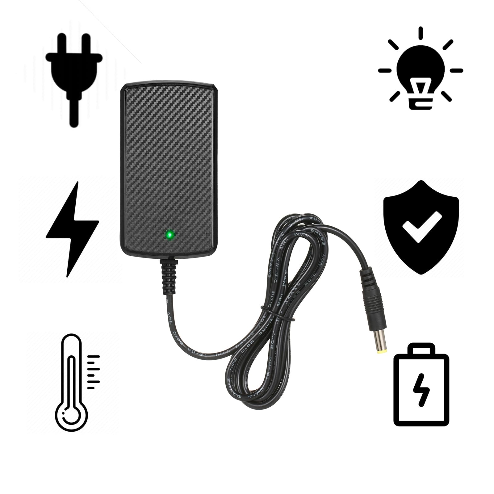 24V Charger for Kids Ride On Car Toys 24 Volt Battery Charger Wrangler SUV Kid Trax Dynacraft Toy Car Jeep ATV Quad Disney Electric Ride-On Charger 24V Battery Charger