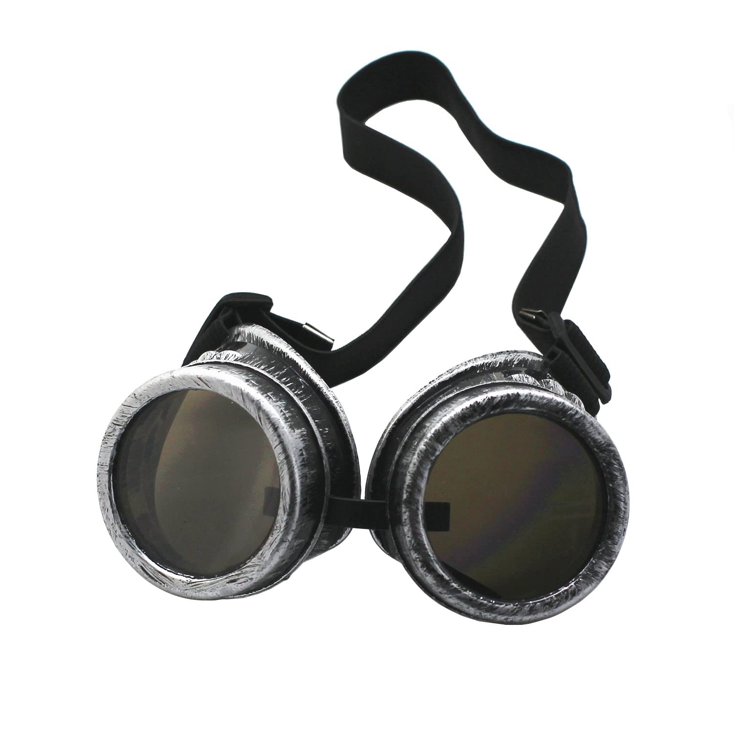 WEICHUAN New Sell Vintage Steampunk Goggles Glasses Cosplay Punk Gothic(Purple Bronze)