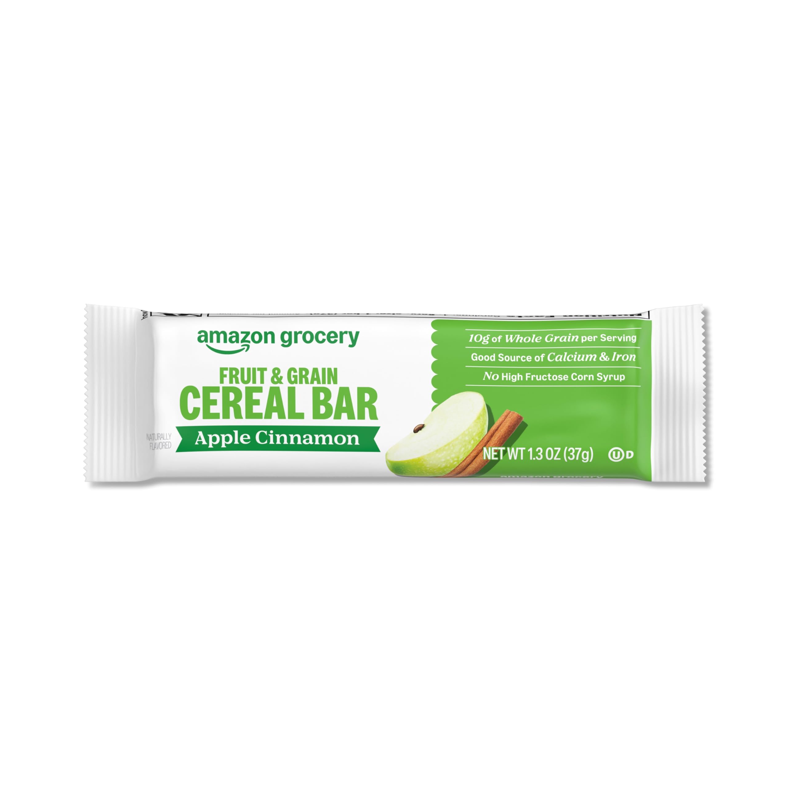 Amazon Grocery, Apple Cinnamon Fruit & Grain Cereal Bars, 1.3 Oz, 8 Ct (Previously Happy Belly, Packaging May Vary)