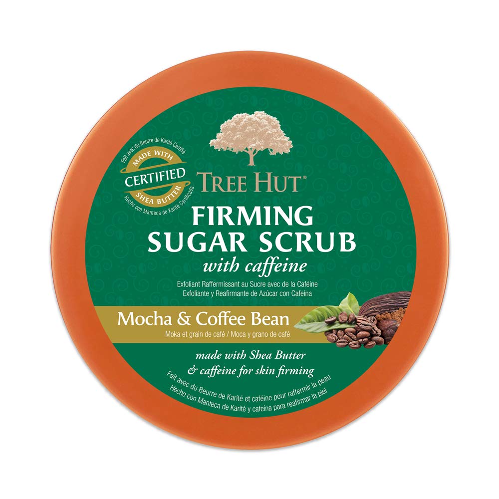 Tree Hut Ultra Hydrating and Exfoliating Sugar Scrub Mocha & Coffee Bean for Nourishing Essential Body Care, 18 Ounce