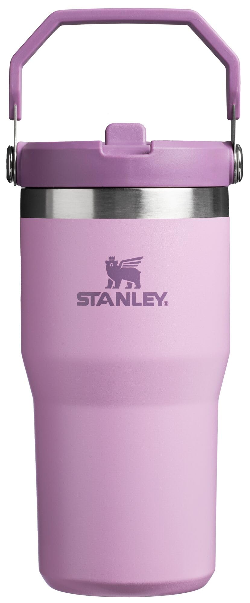 STANLEY IceFlow Stainless Steel Tumbler - Vacuum Insulated Water Bottle for Home, Office or Car Reusable Cup with Straw Leak Resistant Flip Cold for 12 Hours or Iced for 2 Days, Charcoal, 30OZ