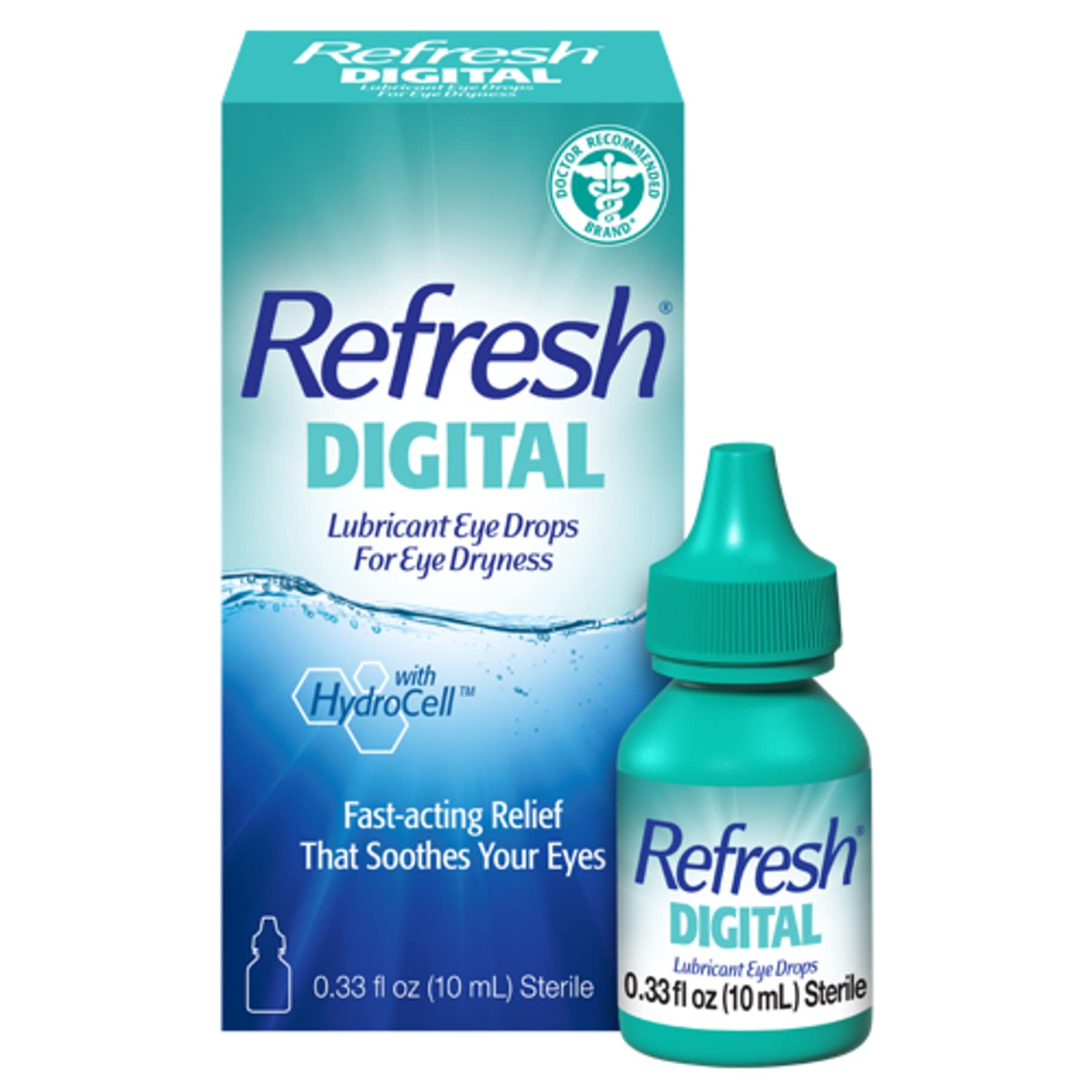 Refresh Digital Lubricant Eye Drops, 0.33 Fl Oz (Pack of 1)