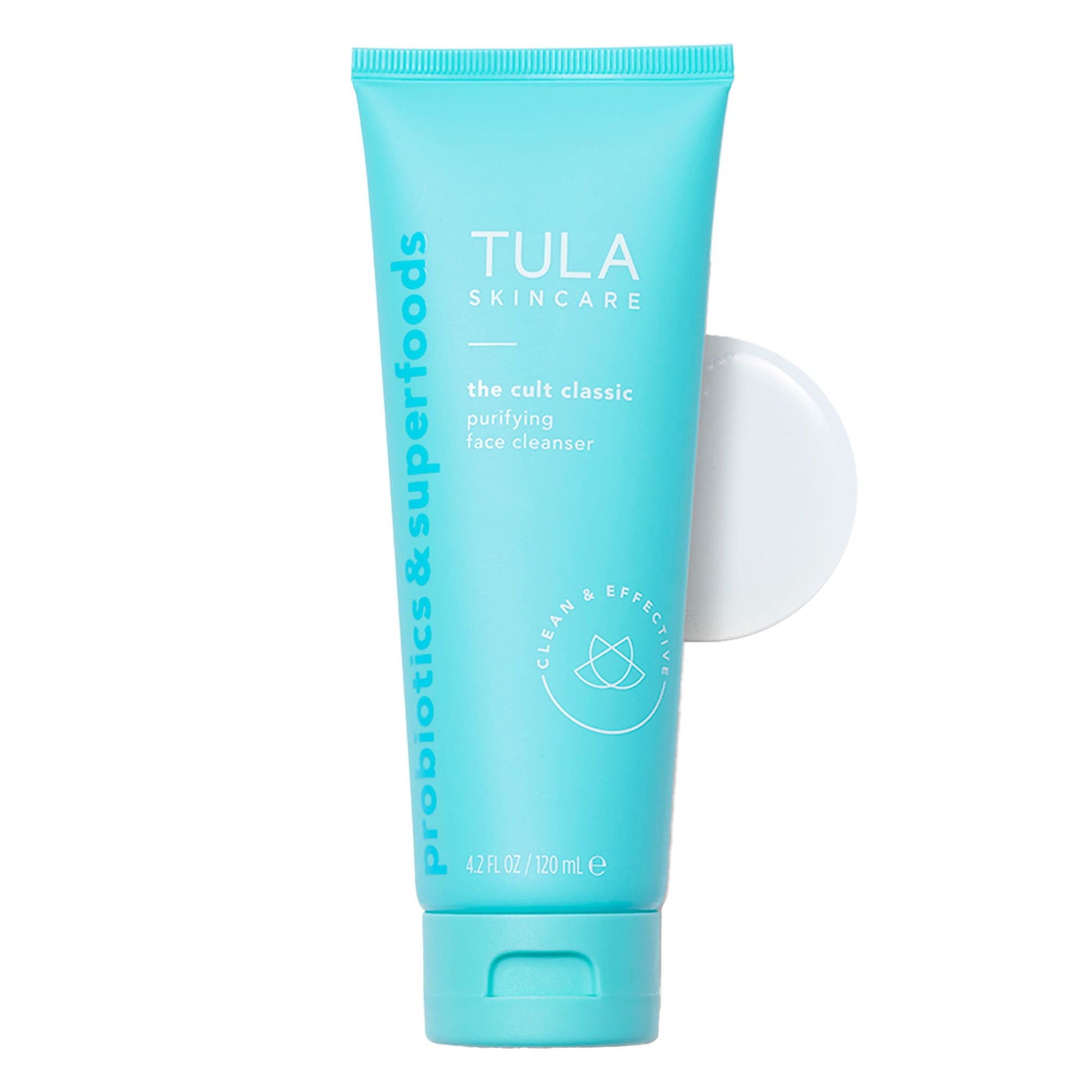 TULA Skin Care Cult Classic Purifying Face Cleanser - Supersize, Gentle and Effective Face Wash, Makeup Remover, Nourishing and Hydrating, 6.7 oz.