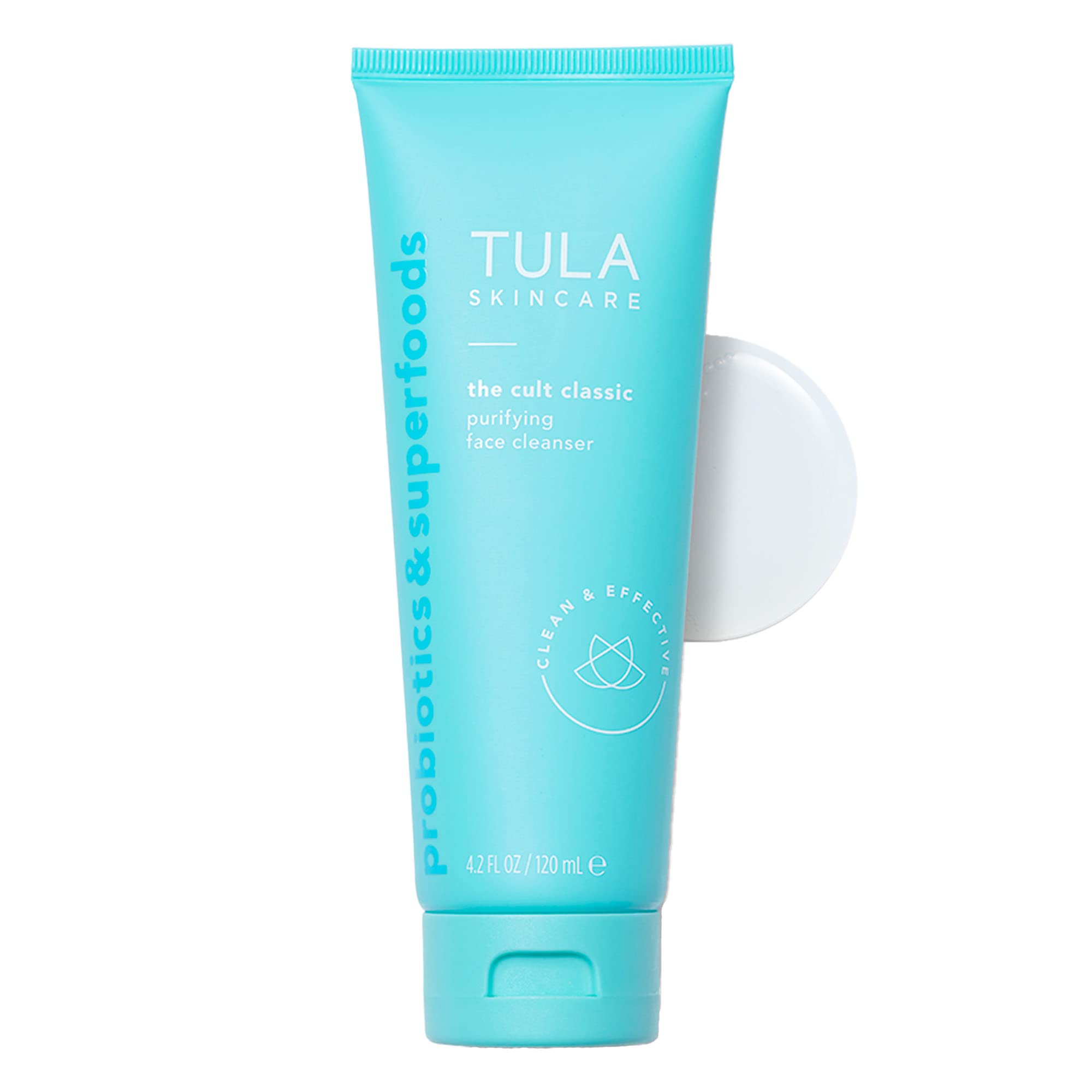 TULA Skin Care Cult Classic Purifying Face Cleanser - Supersize, Gentle and Effective Face Wash, Makeup Remover, Nourishing and Hydrating, 6.7 oz.
