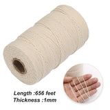 Vivifying Butchers Twine, 656 Feet 3Ply Food Safe Cotton Bakers Twine String for Tying Meat, Making Sausage, Trussing Turkey, Roasting, Cooking and Packing(Beige)