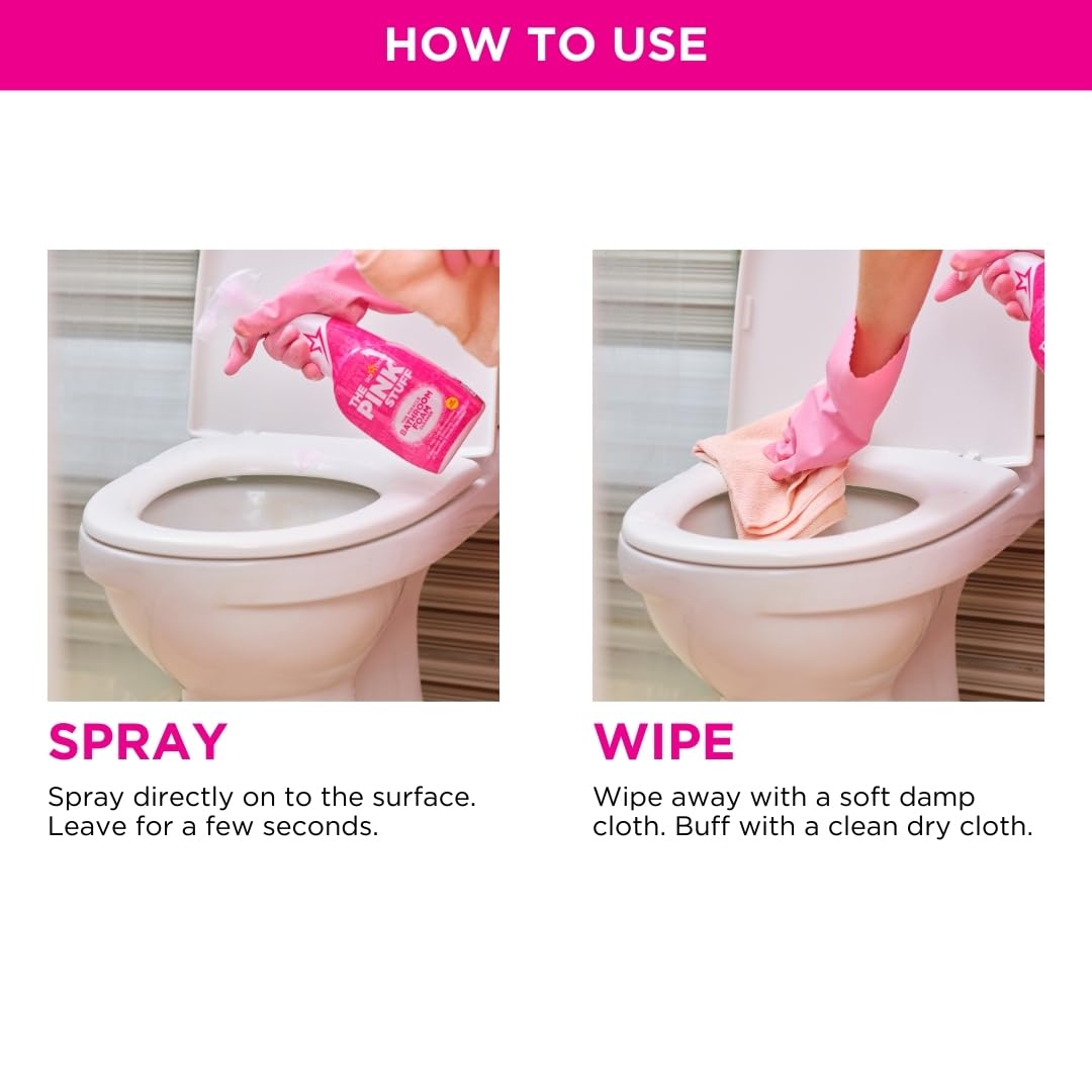 Stardrops - The Pink Stuff - Miracle Bathroom Foam Cleaner 750ml - Baths, Tiles, Soap Scum, Limescale, Streak Free