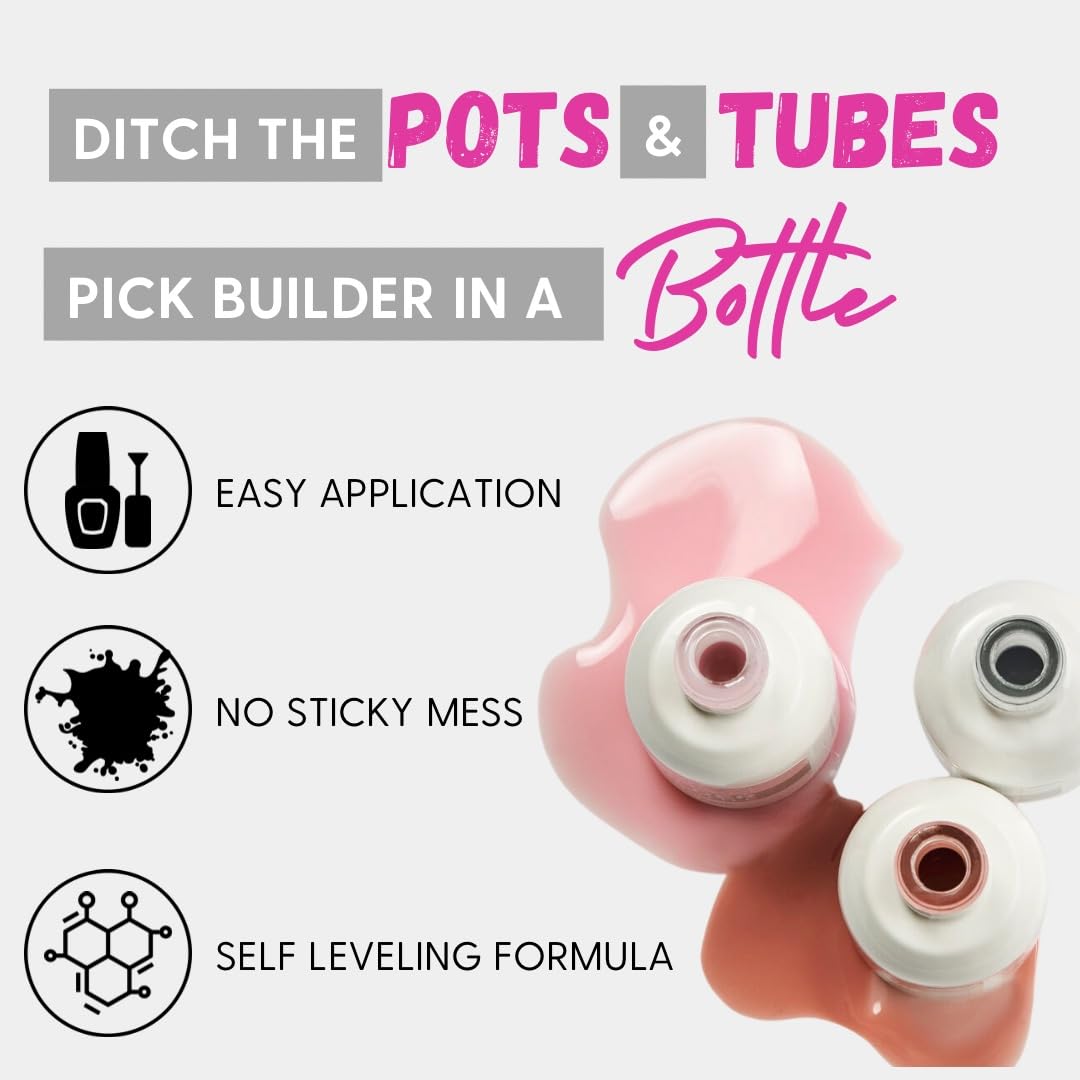 Orly Builder In A Bottle Soak-Off Sculpting Gel For Quick Nail Extension, Repair And Strengthening | Long-Lasting Builder Gel With Brush-On Application | Salon-Quality Nails At Home (18ml)
