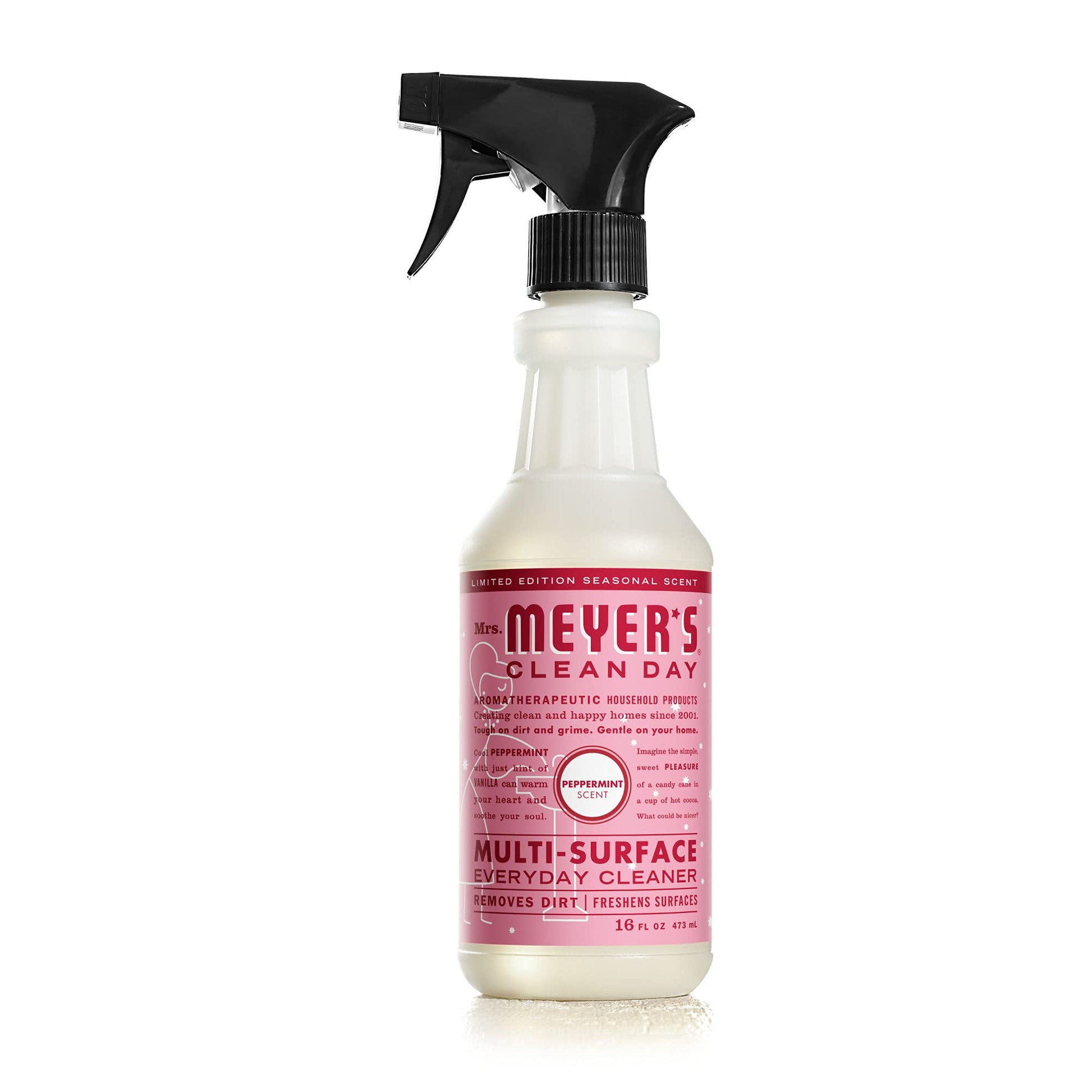 Mrs. Meyer's Multi-Surface Cleaner, Peppermint, 16 OZ (Pack of 1)