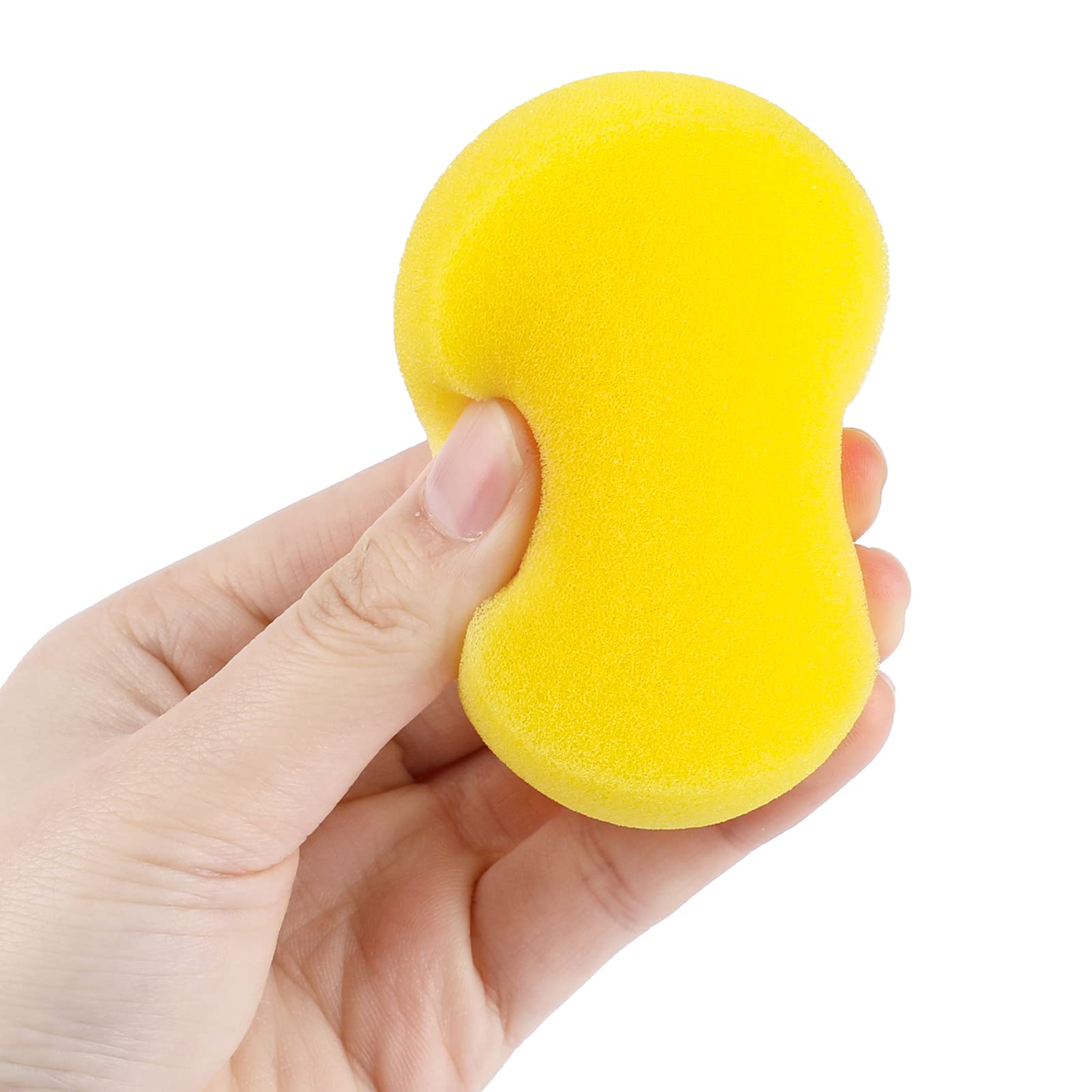 6 Pcs Pottery Sponges, Round Painting Sponge 3inch Yellow Artist Sponges Craft Clay Sponge Watercolor Sponges for Face Painting Pottery Ceramics Art Crafts