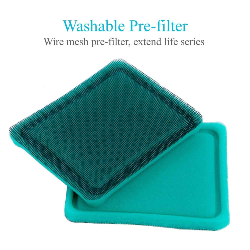 HOODELL 3 Pack 491588S Air Filter with Pre Filter, Compatible with 491588 493537 493537S Toro 20332 Craftsman 33644, Push Lawn Mower Air Cleaner