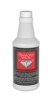 Diamond Magic - Water Spot & Multi-Purpose Cleaner (20 Ounces) Clean with The Power of Genuine Diamonds! Professional Cleaner/Hard Water Stain Remover. Made in The USA!