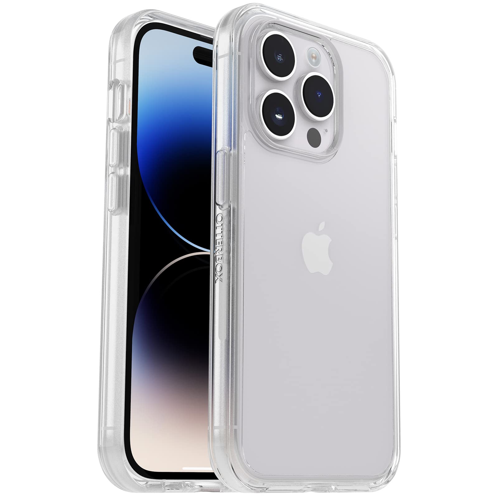 OtterBox iPhone 14 Pro (ONLY) Symmetry Series Case - Clear, Ultra-Sleek, Wireless Charging Compatible, Raised Edges Protect Camera & Screen