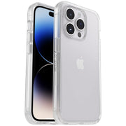 OtterBox iPhone 14 Pro (ONLY) Symmetry Series Case - Clear, Ultra-Sleek, Wireless Charging Compatible, Raised Edges Protect Camera & Screen