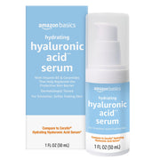 Amazon Basics Hydrating Hyaluronic Acid Serum, 1 Fluid Ounce, 1-Pack