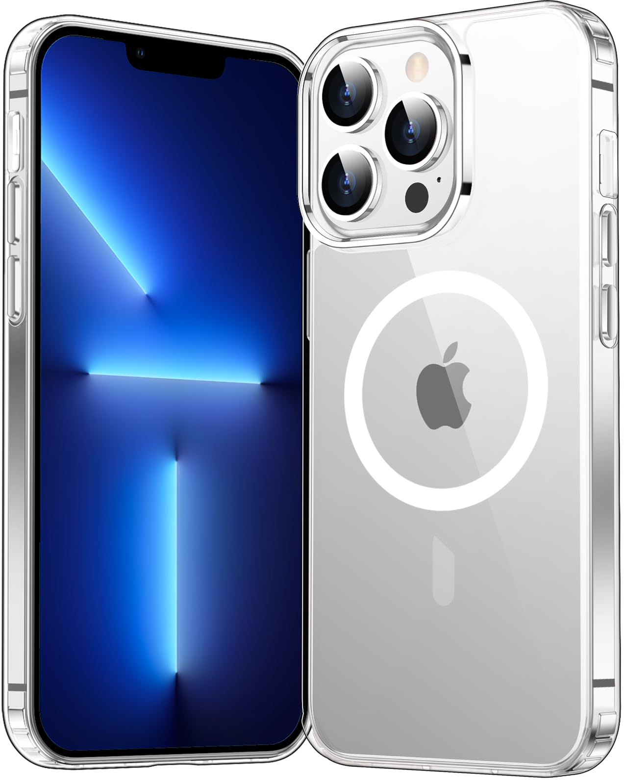 Temdan for iPhone 12 Case for iPhone 12 Pro Case,[Compatible with Magsafe][Not Yellowing] Slim Thin Shockproof Phone Case-Clear